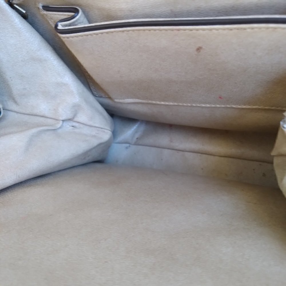 Vintage 1950's/60's Brown Lizard Structured Satchel Handbag - Picture 8 of 12